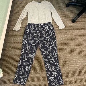 Men’s Pajama Set, An Original Penguin by Munsingwear, Size Large